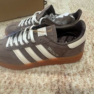 Adidas Spezial Brown and White Sneakers